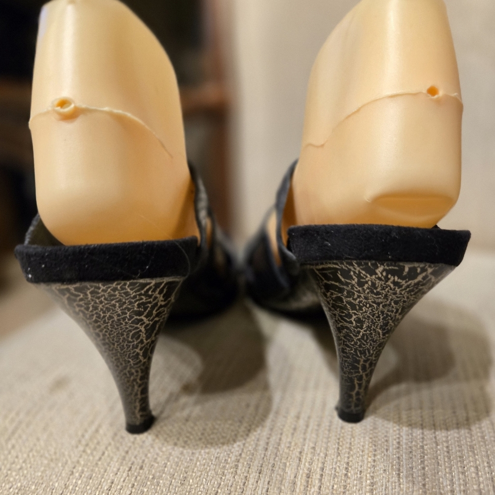 Helle Comfort Python Leather Sandals Rhinstones 3… - image 4